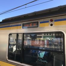 木更津駅で分岐する久留里線車両