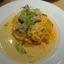 九条ネギとカキのオムライス（冬季限定）