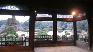 中からの景色も一興です。