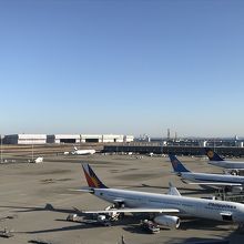 飛行機がよく見えます
