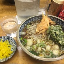 天ぷら小2そば大盛