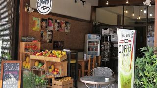 キャロットジュースが濃くて美味しい