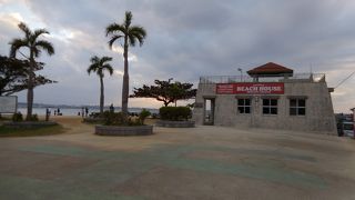 人工ビーチですが・・