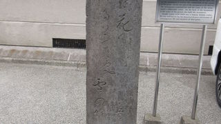 駐車場に立っています