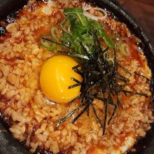 ホルモンの後作り御飯