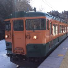 車両。 終着駅の大前駅から 撮影しました。