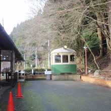 展示されている古い車両デナ21型