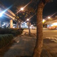 圓山駅のバス停から前方の駅を写したもの