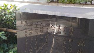 柳通りの南にあります