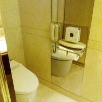 ウォッシュレット付きの独立したトイレ