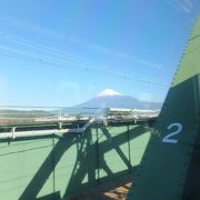 東海道線でも新幹線でも富士山の景観がきれい