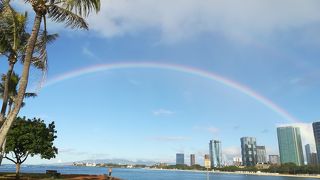 虹が綺麗でした