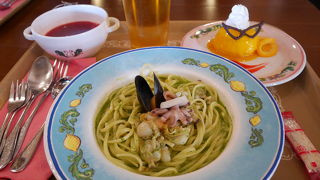 パスタが美味しい。