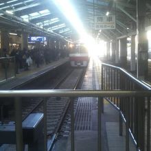 降車ホームがある駅もあります