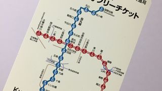 3回乗車すれば元が取れる、1dayフリーチケットがお得!