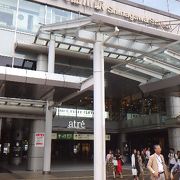 東京駅手前の新幹線駅