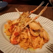 手長海老のパスタ