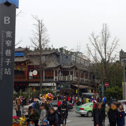 地下鉄駅すぐの古い街並み