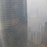 客室からの眺めにガッカリ。パークハイアットが邪魔