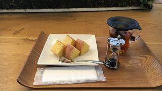 焼きたてのバームクーヘン