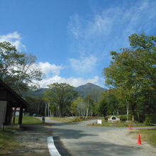 戸隠キャンプ場の風景