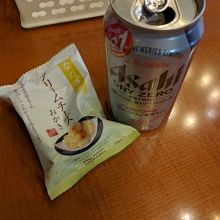 ノンアルビールとおやつ
