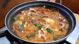 朝のすいている時間に、ひとり鍋