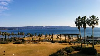 ホテルから望む光景は絶景です