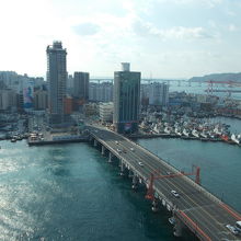 屋上からの影島大橋です。