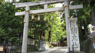 宿場町にある有名な神社です