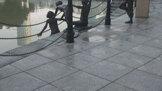 朝の散歩の際に