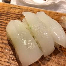 イカ3種。塩で頂きます