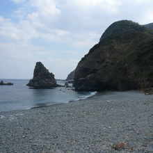 丸っこい石の海岸