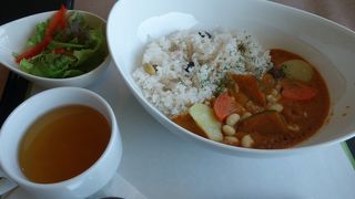 眺めの良いお寺のレストラン