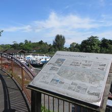 川沿いには遊歩道も