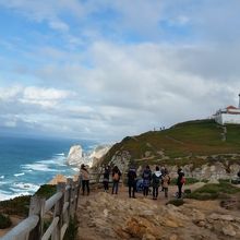 赤い屋根と青い海と青い空