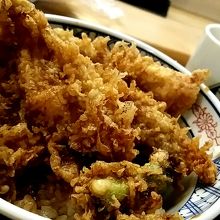 穴子とキスの天丼