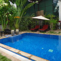 プールは入っている人がいませんでした。