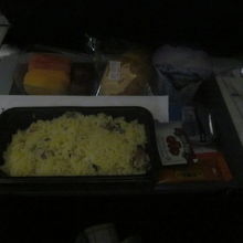 HKG→SEA機内食２の様子