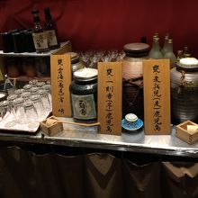 お焼酎も揃っています夜も来てゆっくりしたいですね