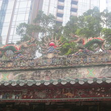 屋根装飾も非常に見応えがありました