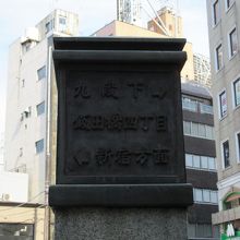 柱頭部分の道しるべ