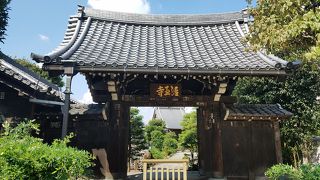 1868年の上野戦争の銃弾の跡