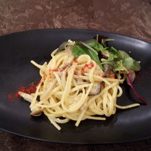 終盤ではなく中盤にパスタ