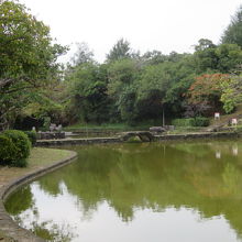 大きな池がありました