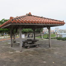 東屋があります