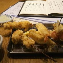 おまかせ串天盛り合わせ