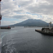 鹿児島港に入りました