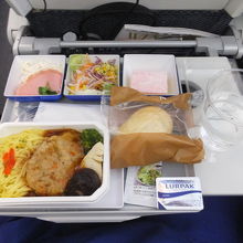 往路：洋食を選択