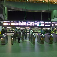 京都駅ビル側の京都駅改札